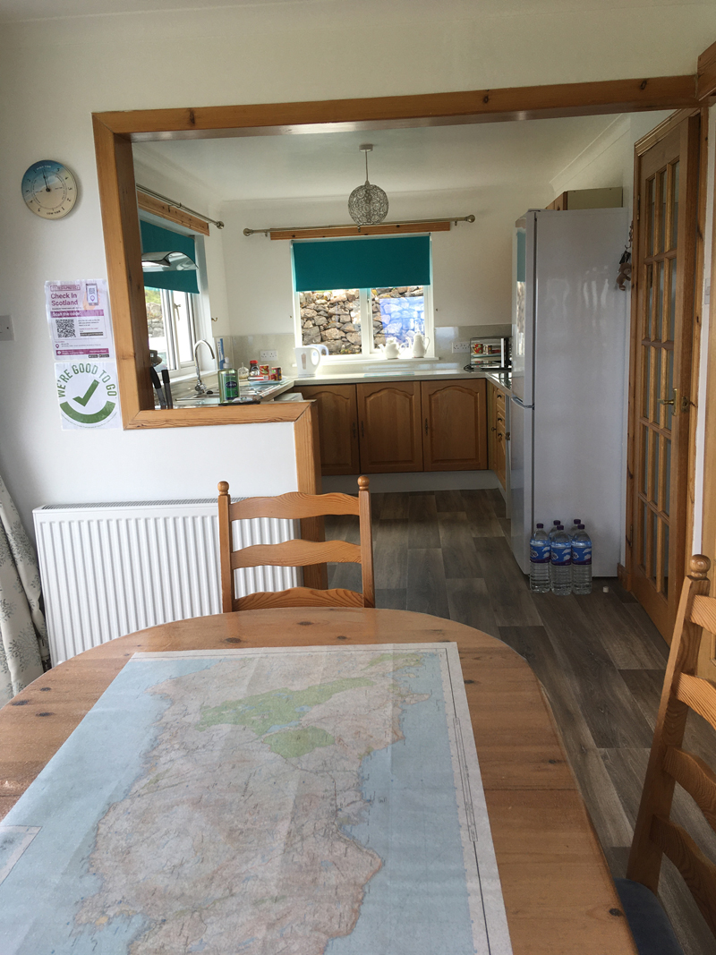 Kitchen & Dining room at Air an Oir Ardnamurchan Scotland