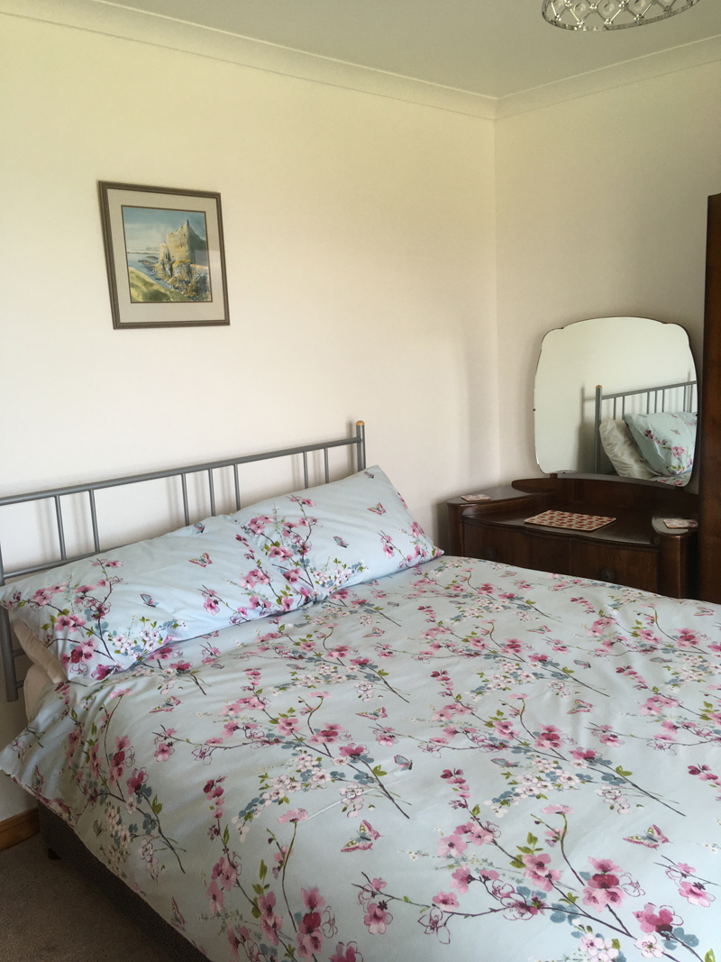 Downstairs bedroom at Air an Oir Ardnamurchan Scotland