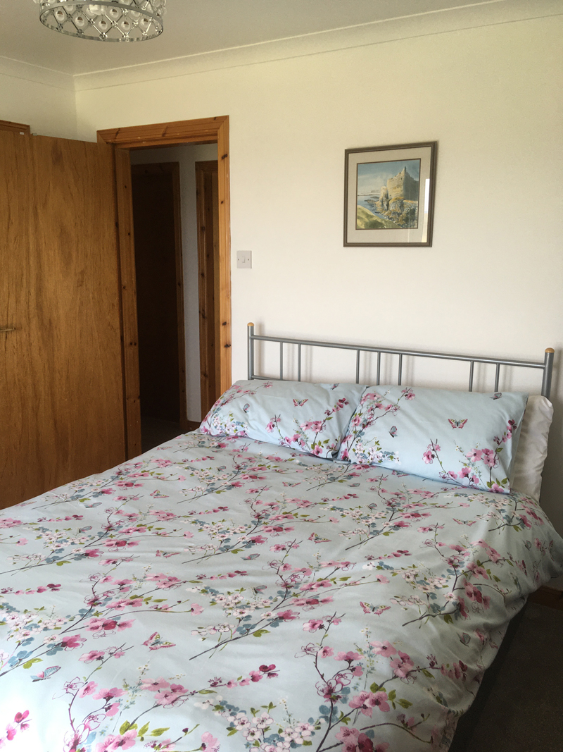 Downstairs bedroom at Air an Oir Ardnamurchan Scotland