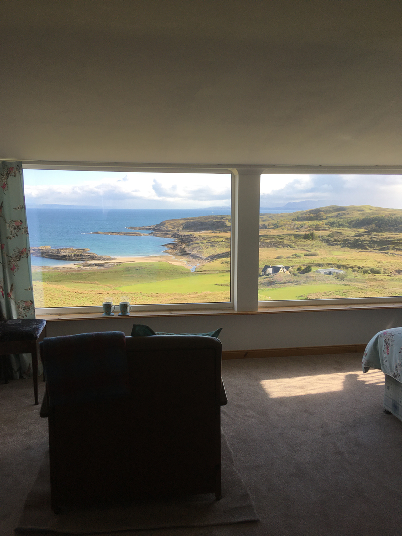 Upstairs Bedroom at Air an Oir holiday house in Ardnamurchan Scotland